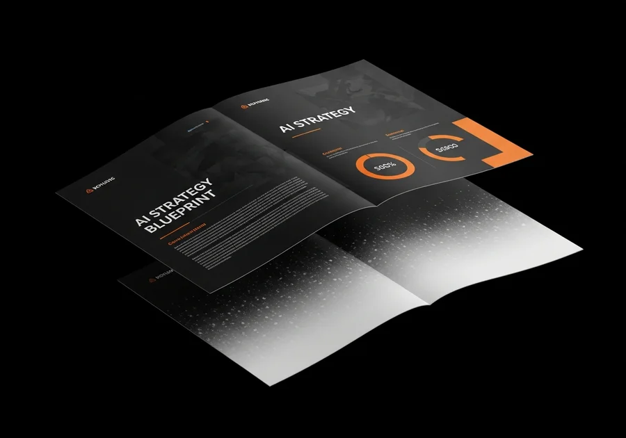 AI Strategy Blueprint - premium document mockup