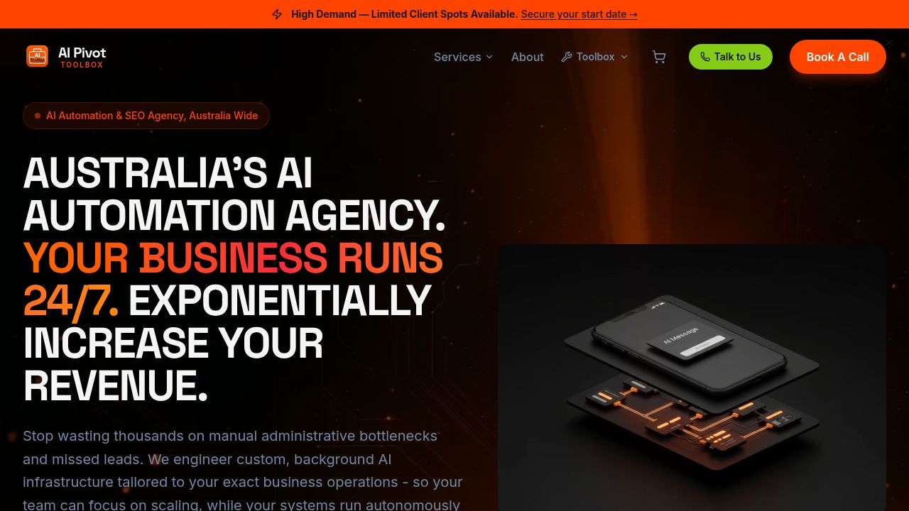 AI Pivot Toolbox | AI Automation Agency for Australian Businesses